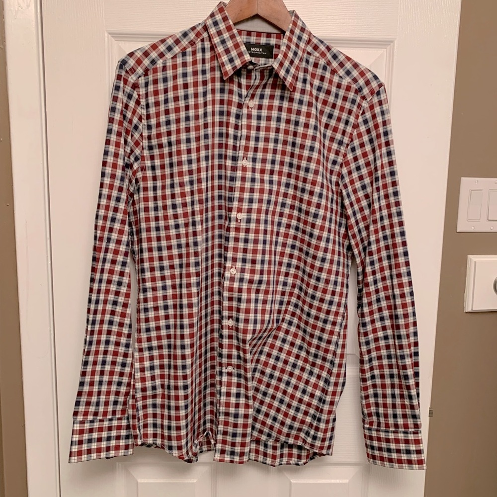 Mexx blue and red check shirt.